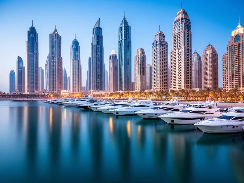 Dubai Marina waterfront representing offshore business operations